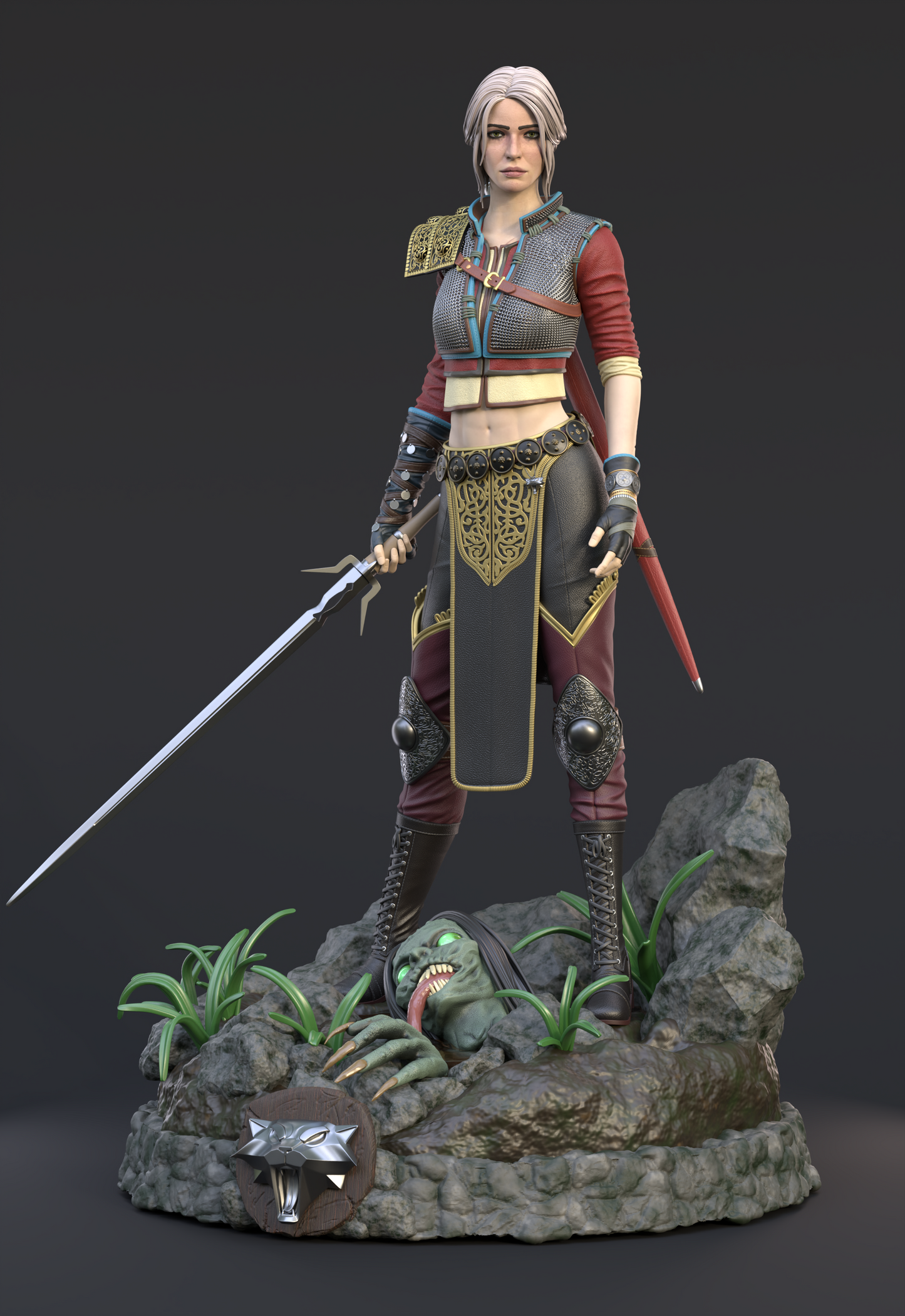 Ciri - The Witcher 3 - STL 3D Print Files