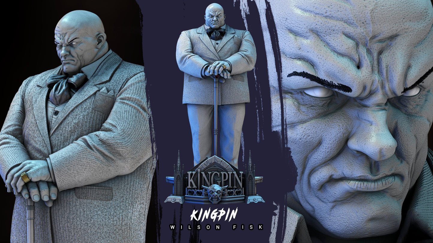 Kingpin Sculpture & Bust - Marvel Comics - STL 3D Print Files