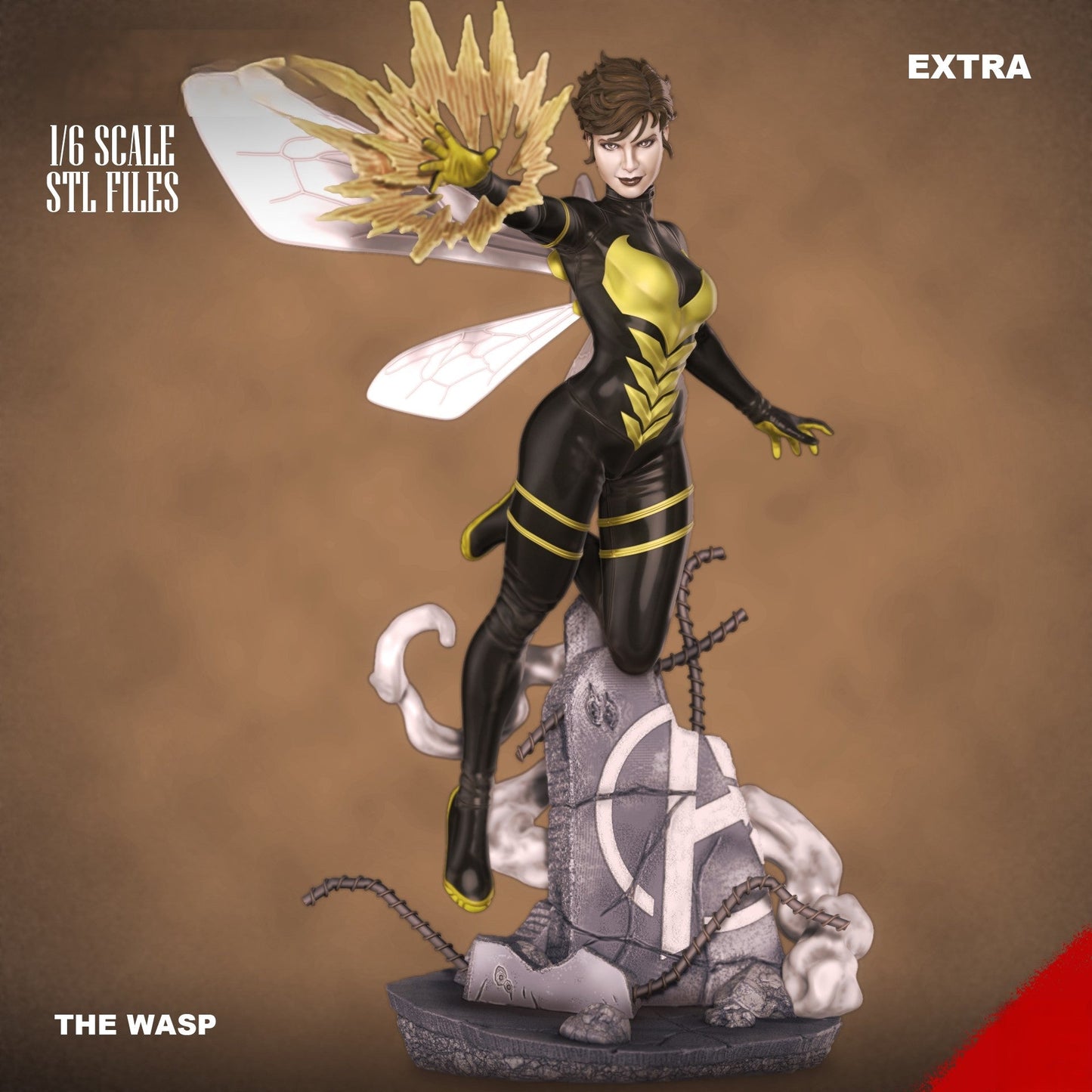 The Wasp - Marvel Comics - STL 3D Print Files