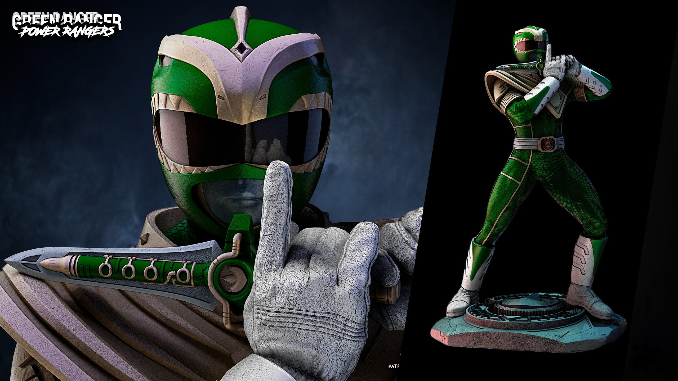 Green Ranger - Power Ranger - STL 3D Print Files – My Stl
