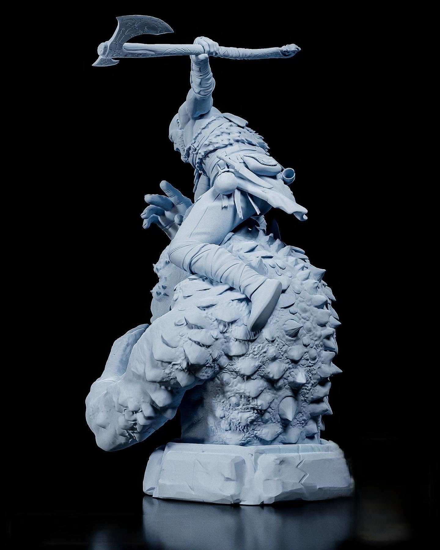 Kratos Vs Olge - God Of War - STL 3D Print Files