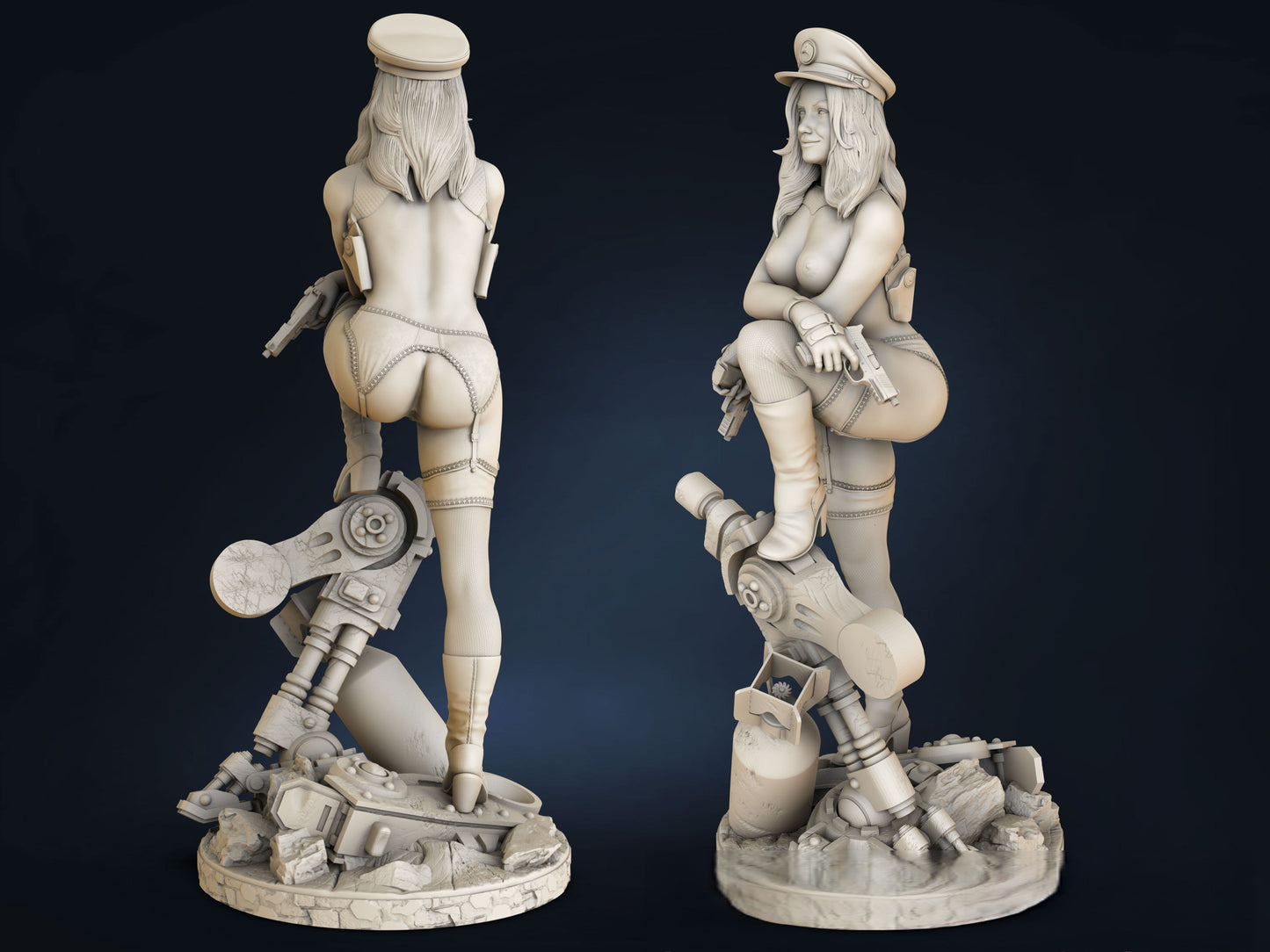 Lady Blackhawk NSFW - DC Comics - STL 3D Print Files