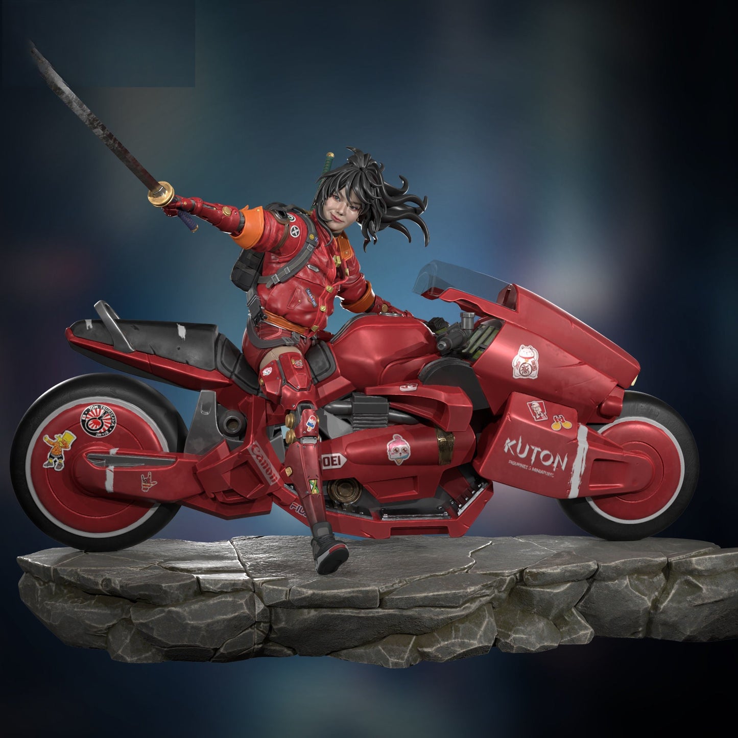 Strive Moto Rider - STL 3D Print Files