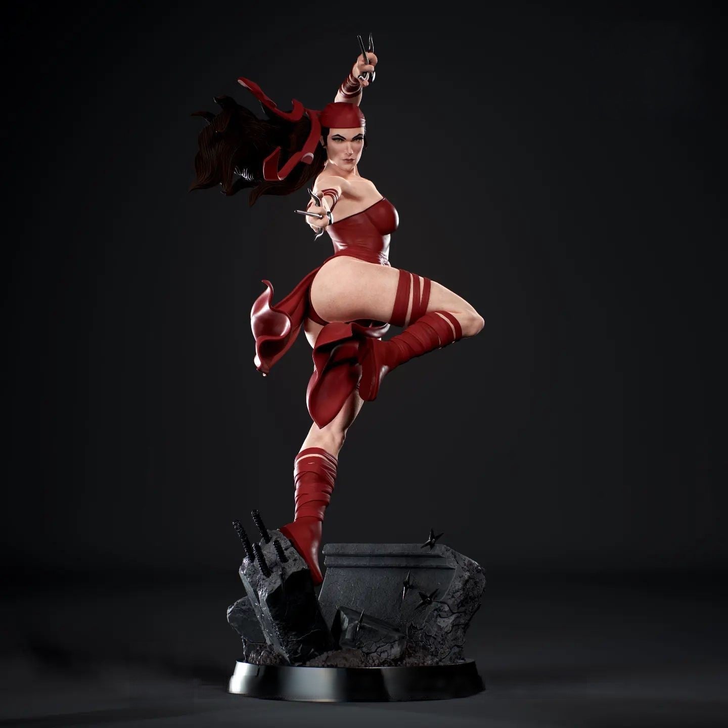 1510 Elektra - Marvel Comics - STL 3D Print Files