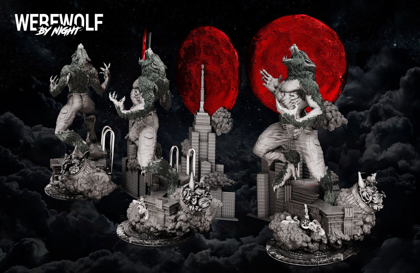 Full Moon Werewolf - STL 3D Print Files