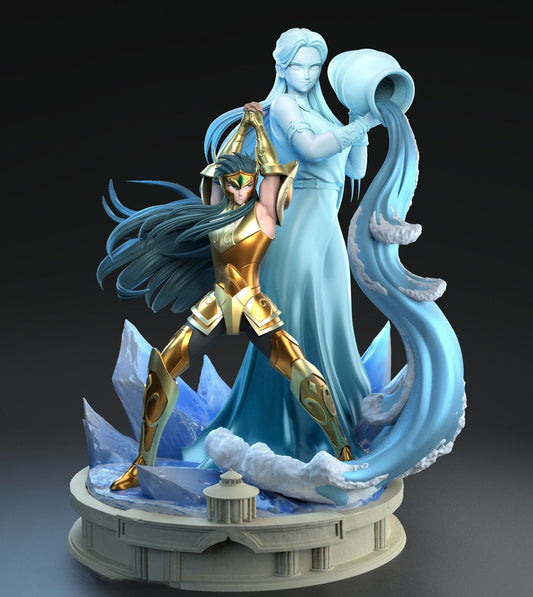 Aquarius Camus -  Saint Seiya - STL 3D Print Files