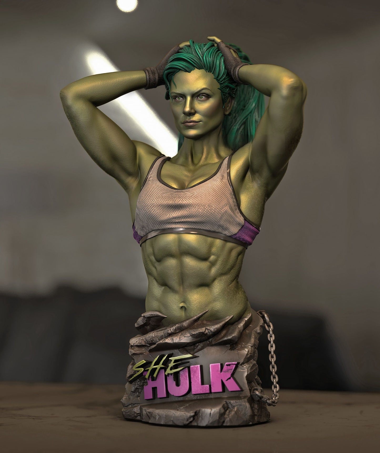 SHE-HULK BUST -  Marvel Comics - STL 3D Print Files