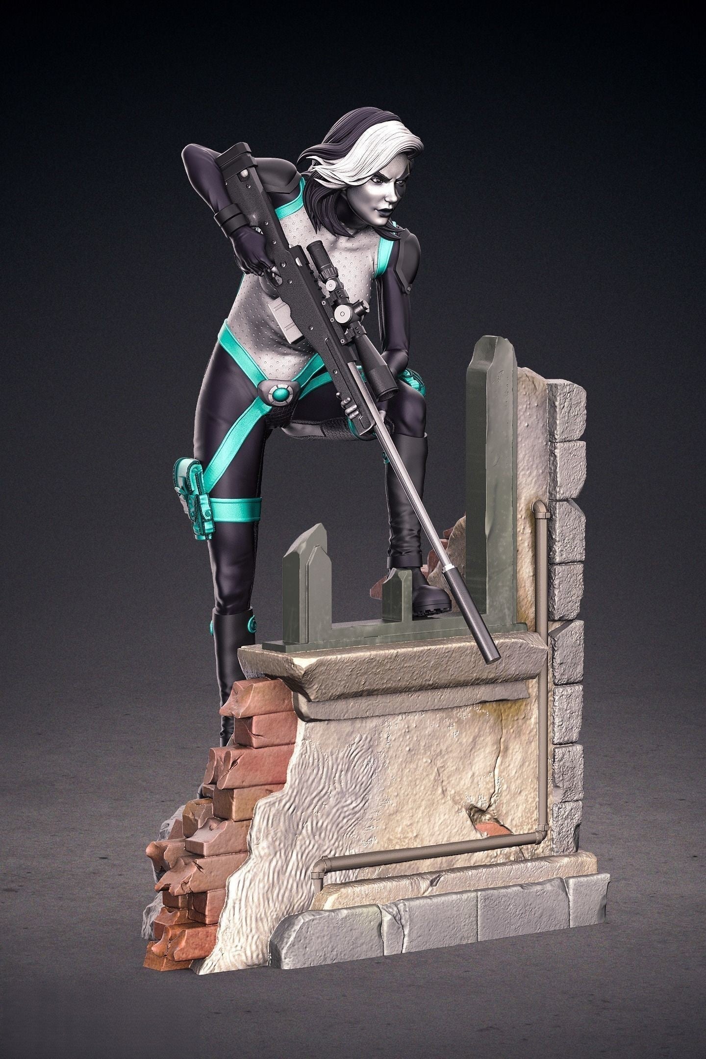 1538 Domino - Marvel Comics - STL 3D Print Files