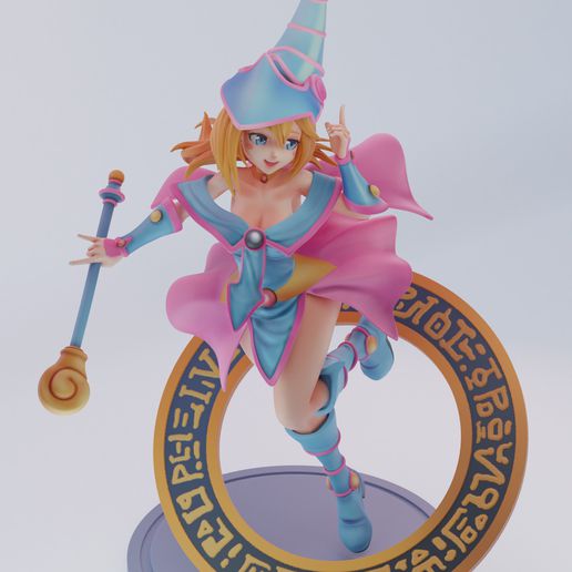 Dark Magician Girl - Yu-Gi-Oh! - STL 3D Print Files