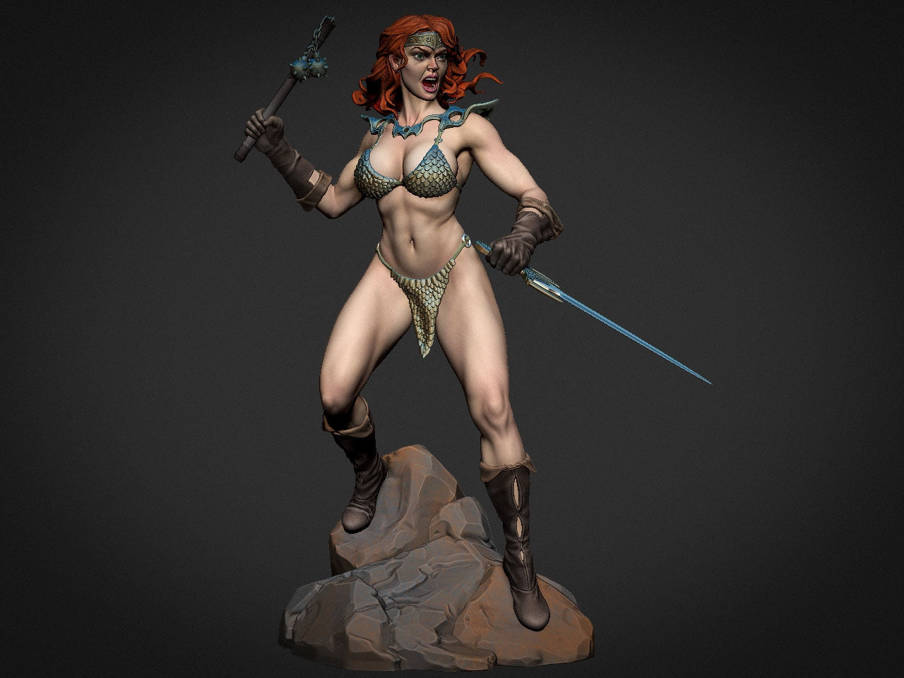 1396 Red Sonja NSFW - Marvel Comics - STL 3D Print Files