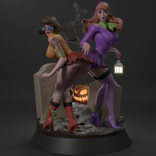 Daphne and Velma NSFW - Scooby-Doo  - STL 3D Print Files