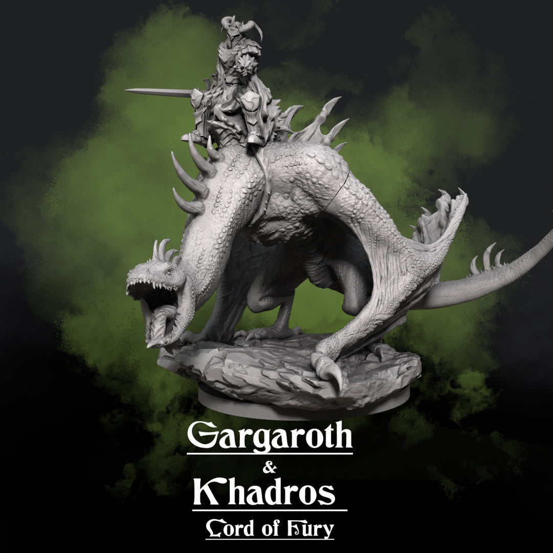 Gargaroth and Khadros - Lord of Fury - STL 3D Print Files