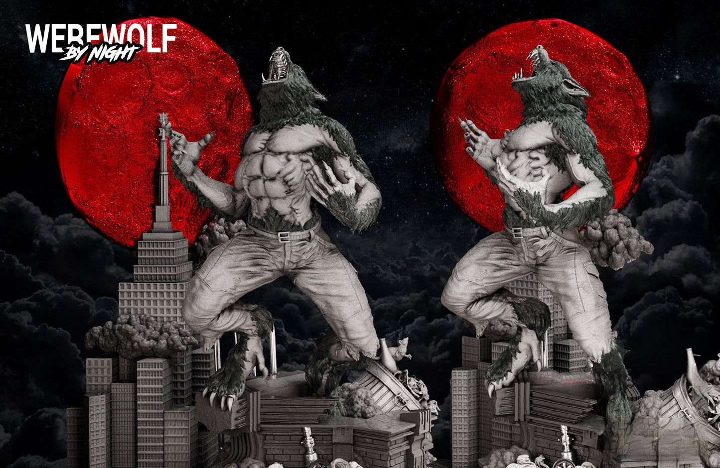 Full Moon Werewolf - STL 3D Print Files