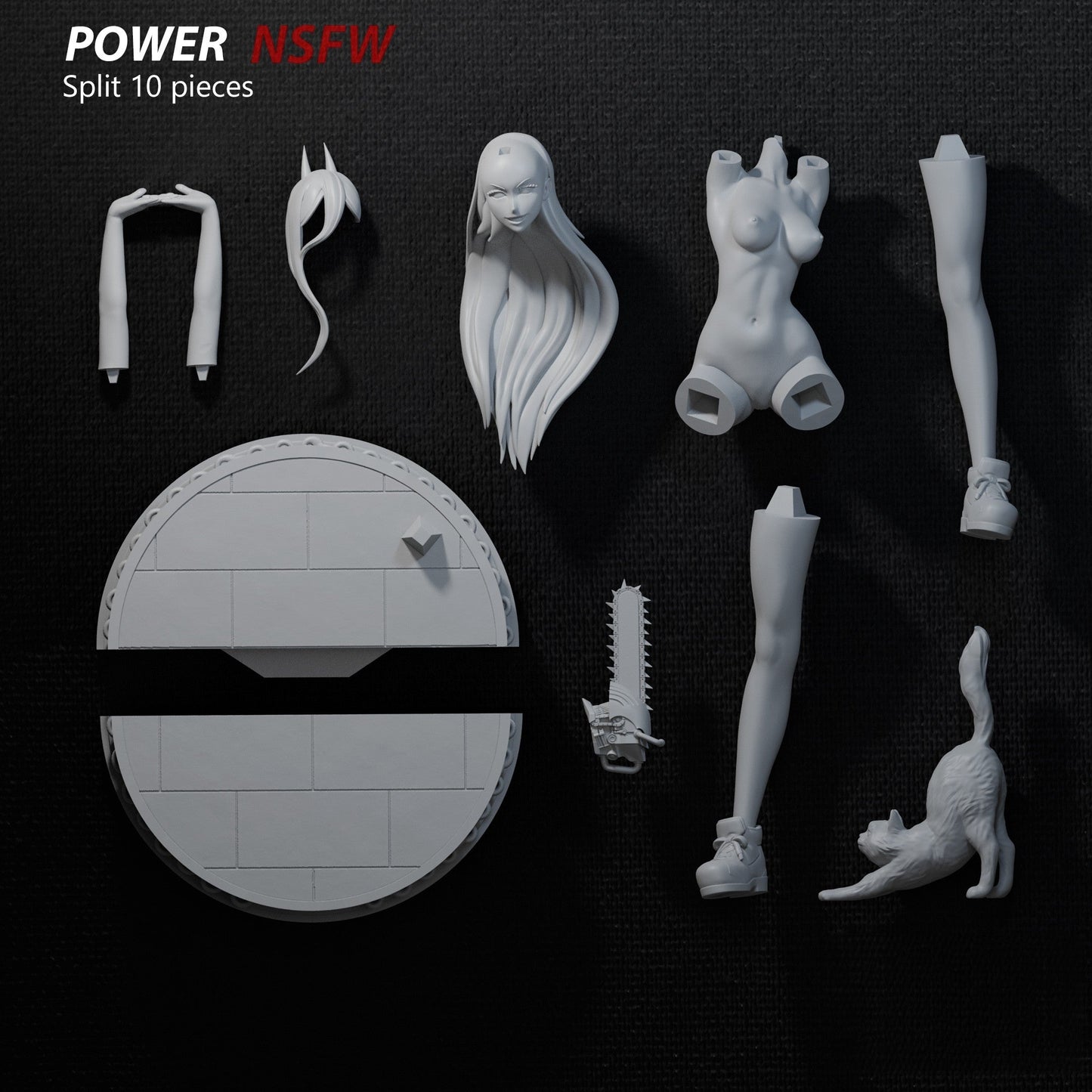 1519 Power NSFW - Chainsaw Man - STL 3D Print Files