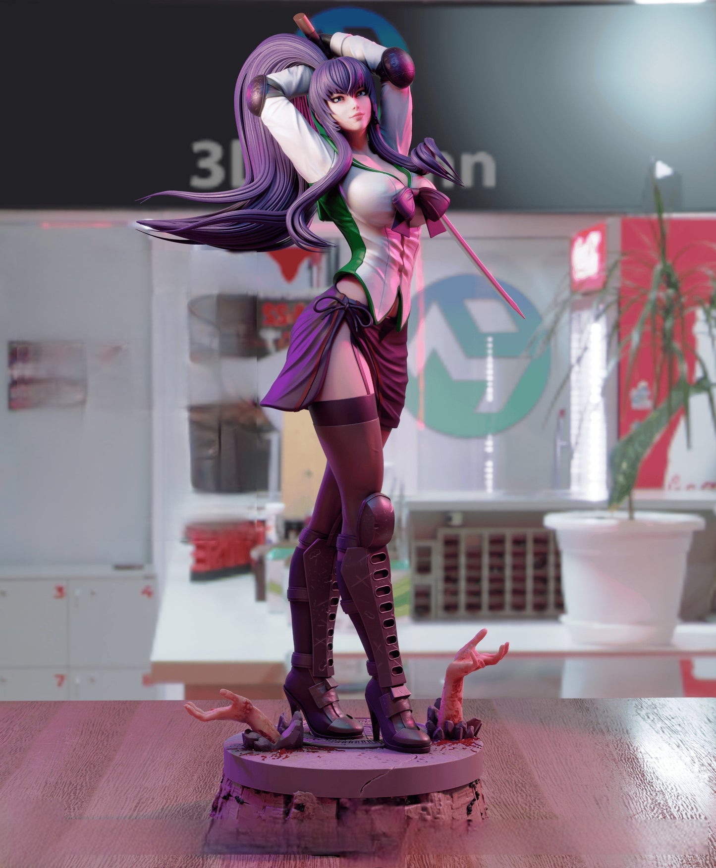 Saeko Busujima NSFW - Highschool of the Dead - STL 3D Print Files