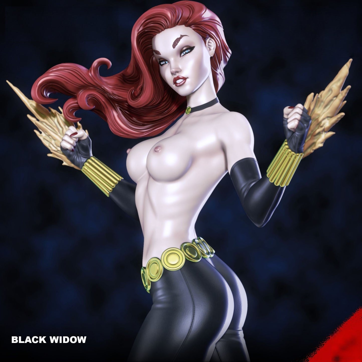 Black Widow Comic NSFW - STL 3D Print Files