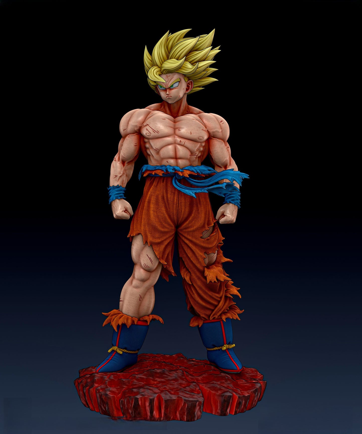 1249 Super Saiyan Goku -  Dragon Ball Z  - STL 3D Print Files