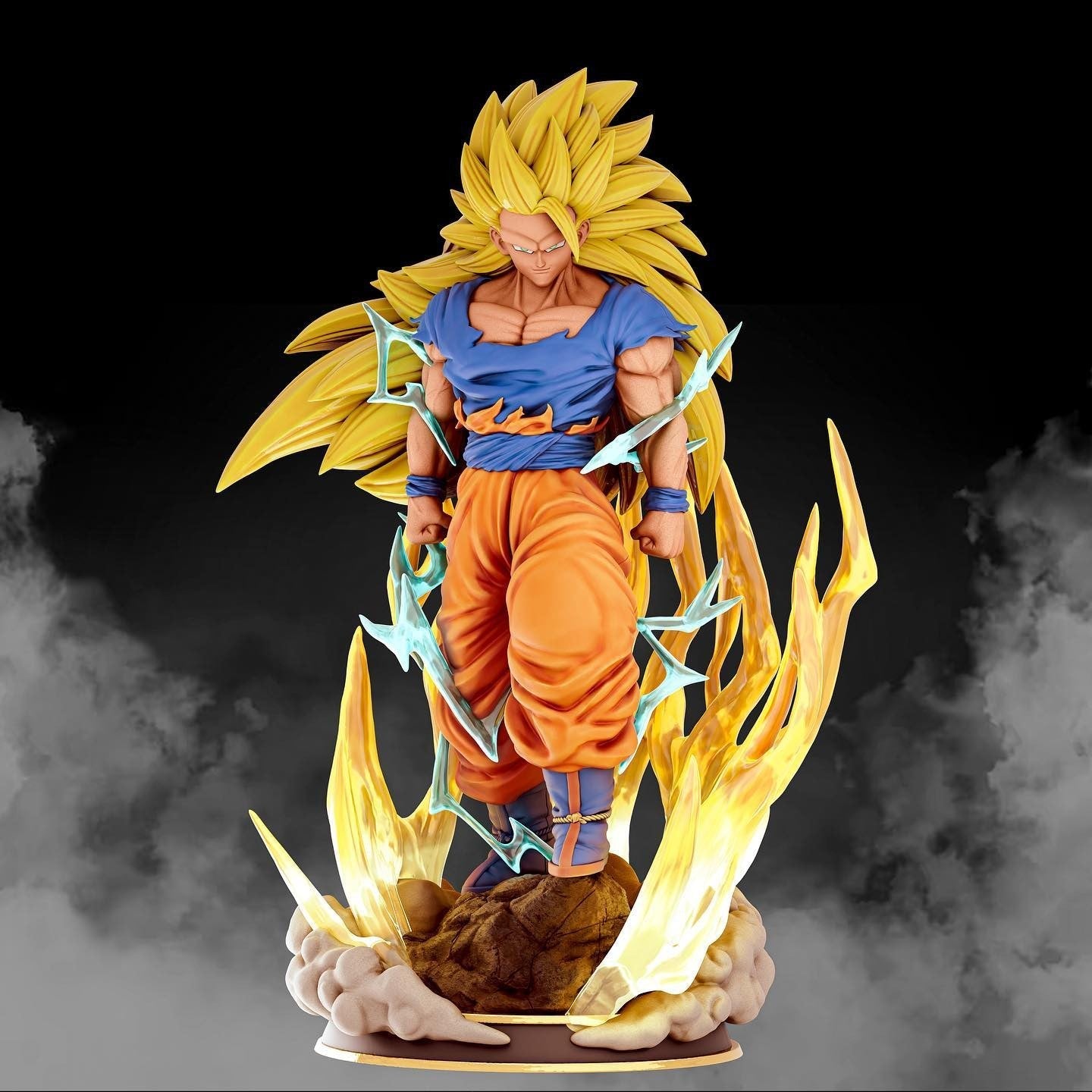 Super Saiyan 3 Goku - Dragon Ball Z  - STL 3D Print Files