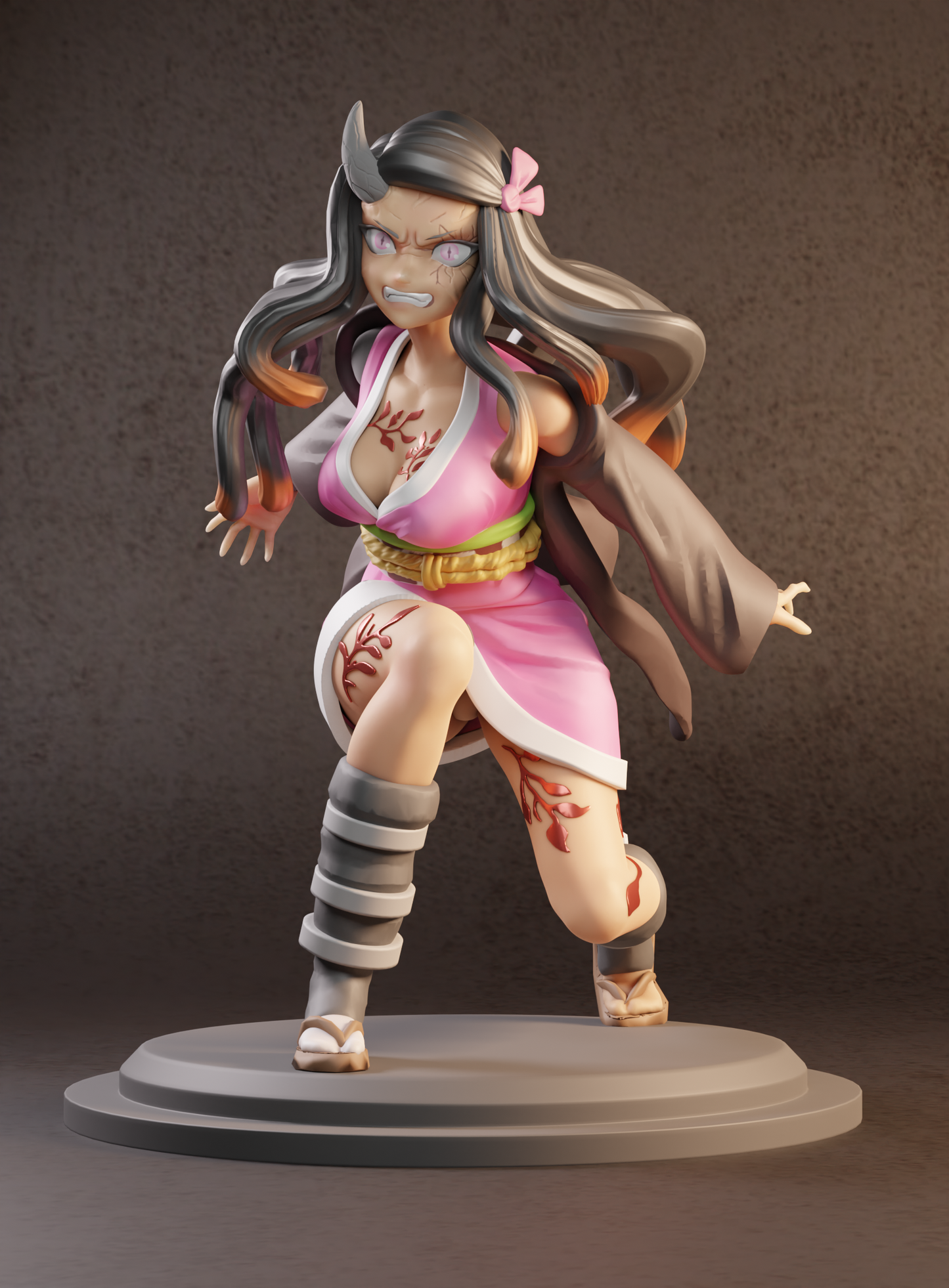 1843 Nezuko Kamado - Kimetsu no Yaiba - STL 3D Print Files