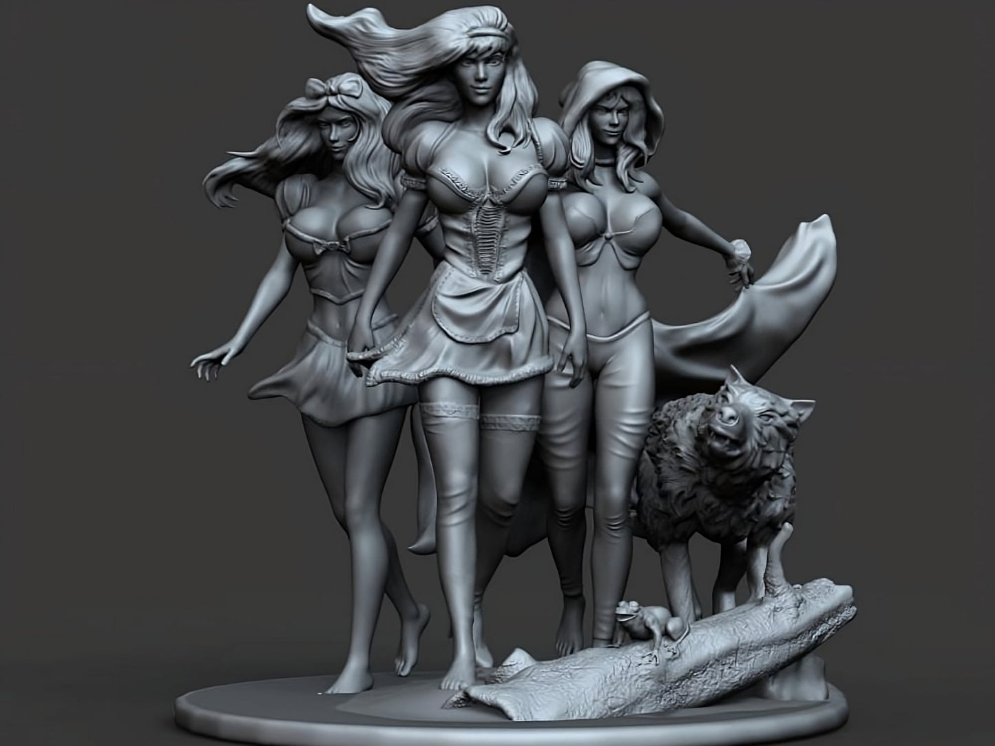 Three Fairy Princesses - STL 3D Print Files