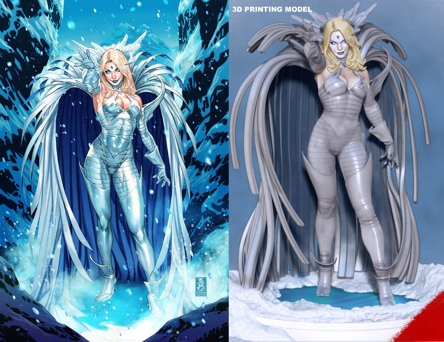 1392 Emma Frost - Marvel Comics - STL 3D Print Files