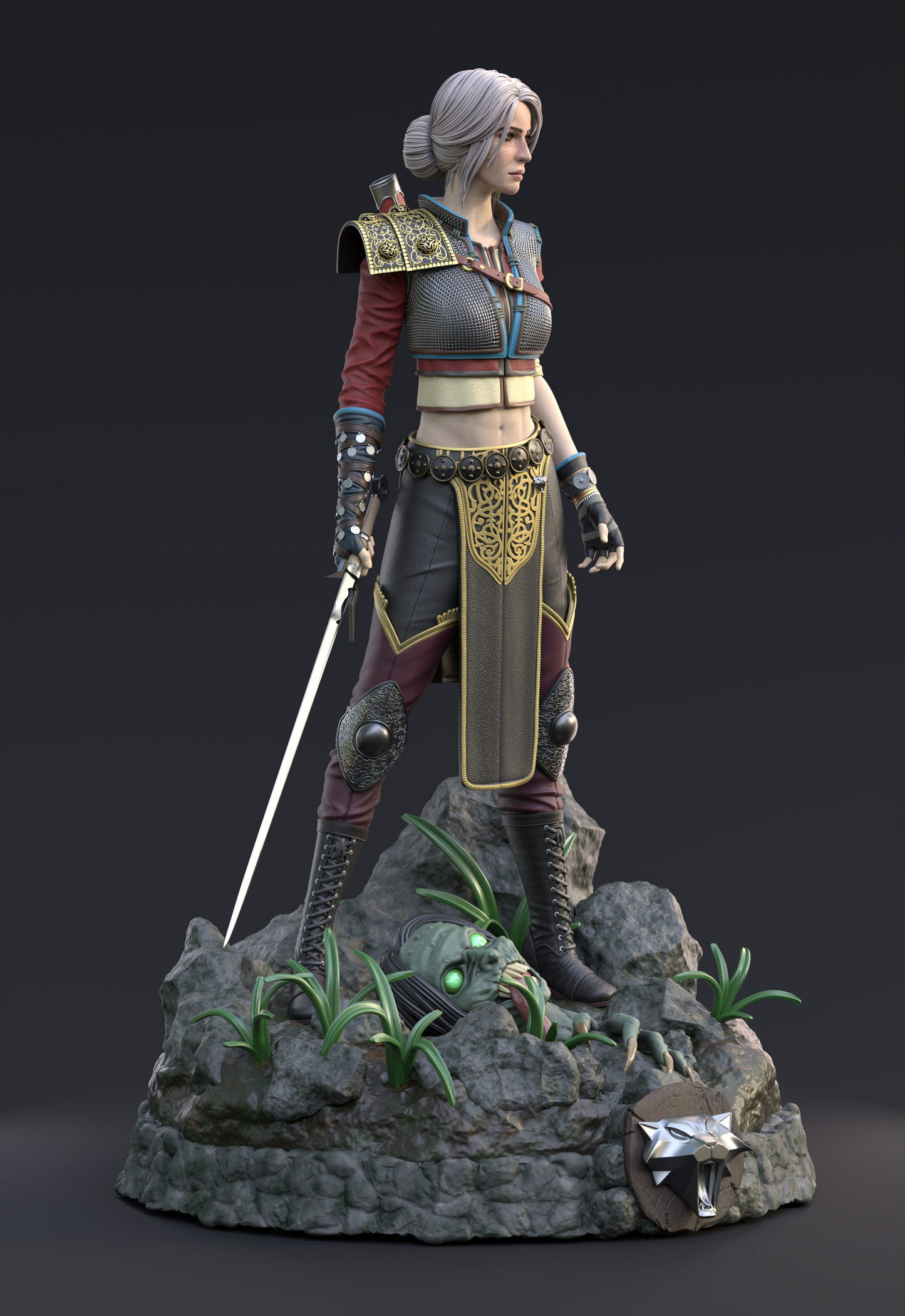 Ciri - The Witcher 3 - STL 3D Print Files