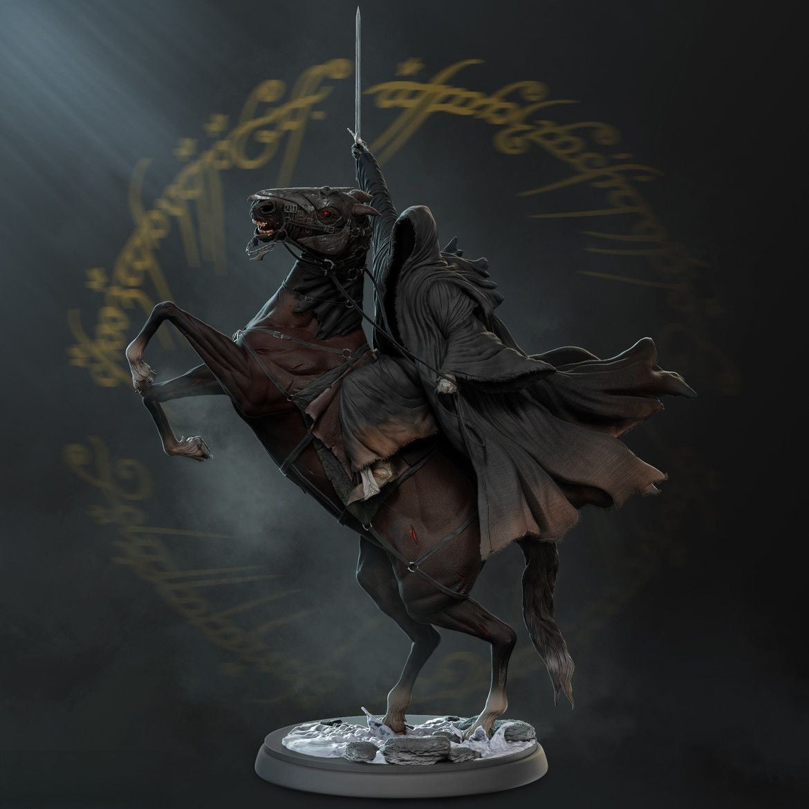 Nazgul Black Riders - Lord Of The Rings - STL 3D Print Files