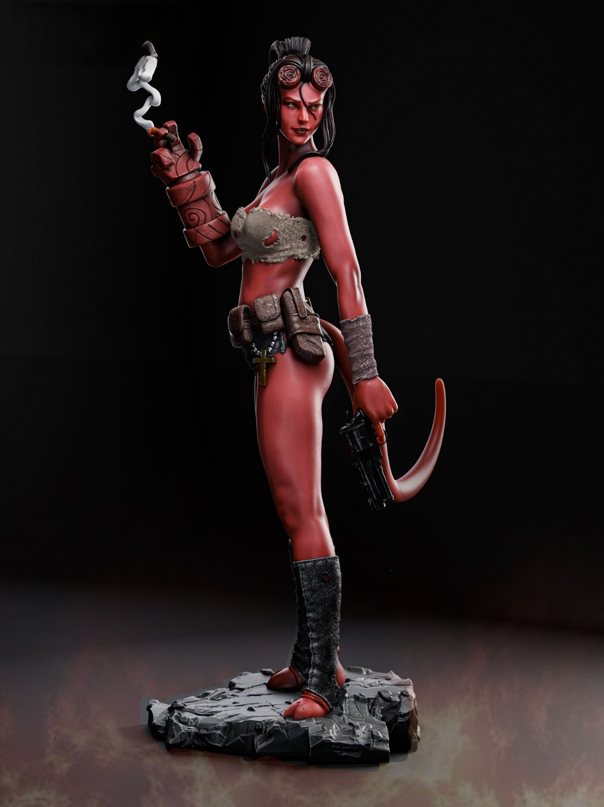 1458 Hellgirl - STL 3D Print Files