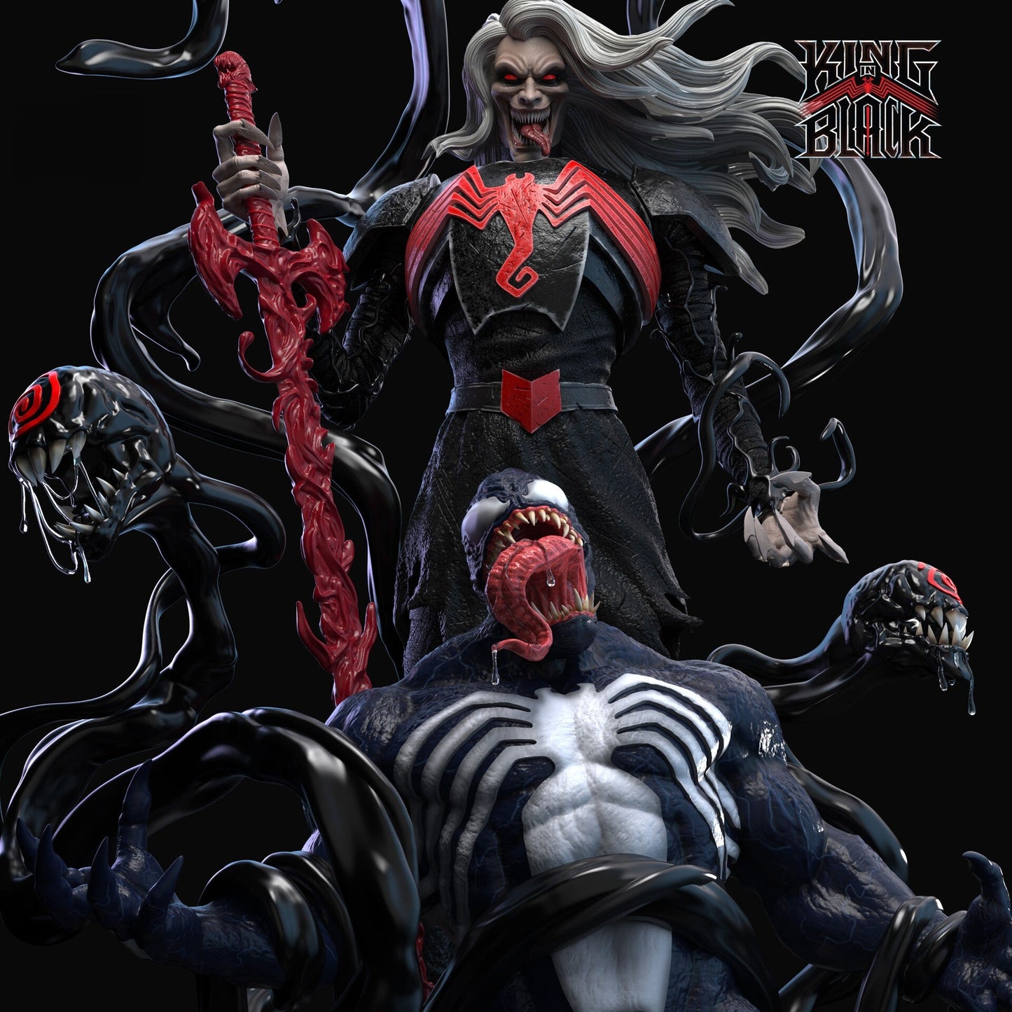 Knull The God Of The Symbiotes - King in Black - STL 3D Print Files