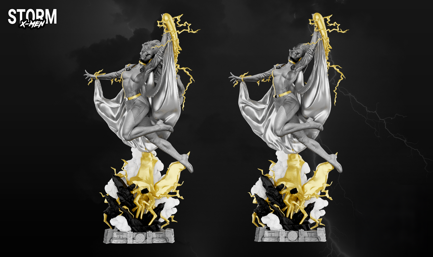 Storm Statue and Bust - X-men - STL 3D Print Files