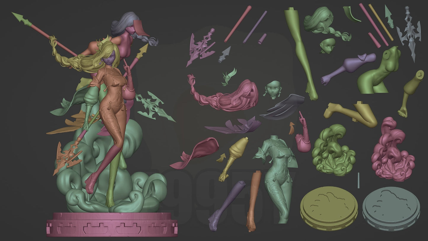 2211 Shenhe - Genshin Impact - STL 3D Print Files