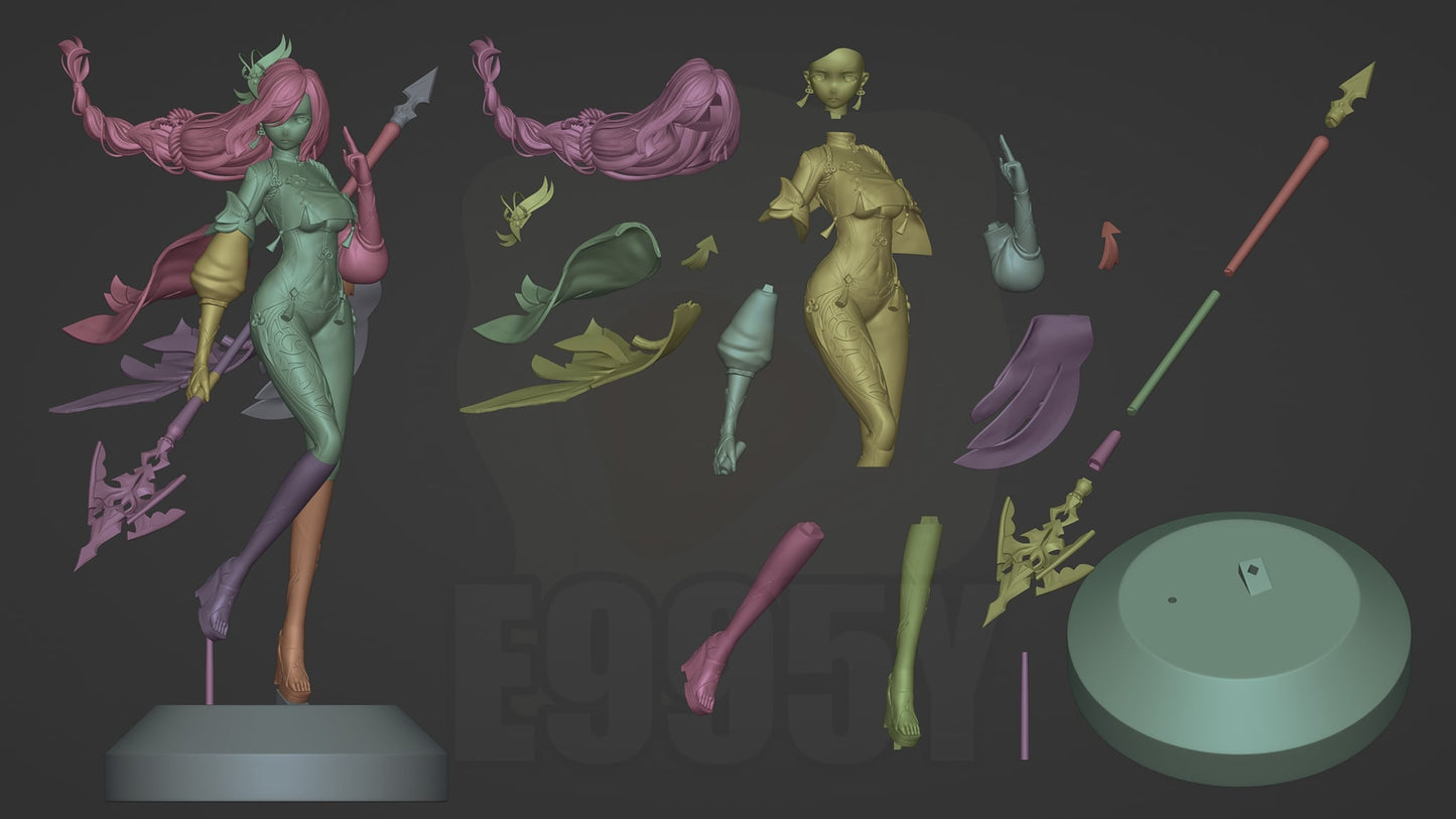 2211 Shenhe - Genshin Impact - STL 3D Print Files