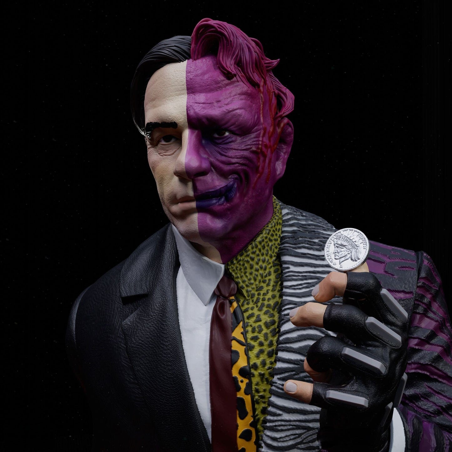 Two face - Tommy Lee Jones - Batman - STL 3D Print Files