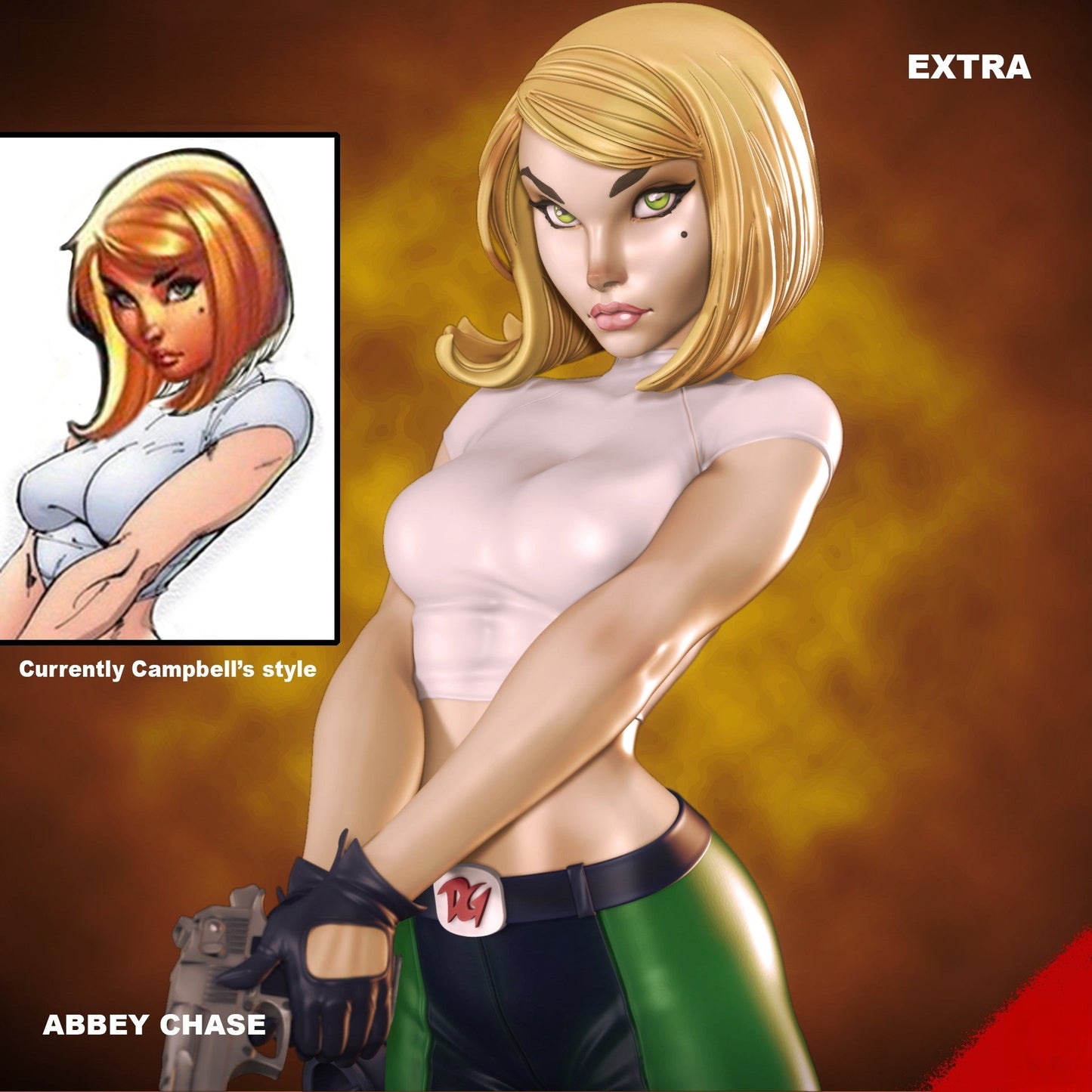 Abbey Chase - Danger Girl - STL 3D Print Files