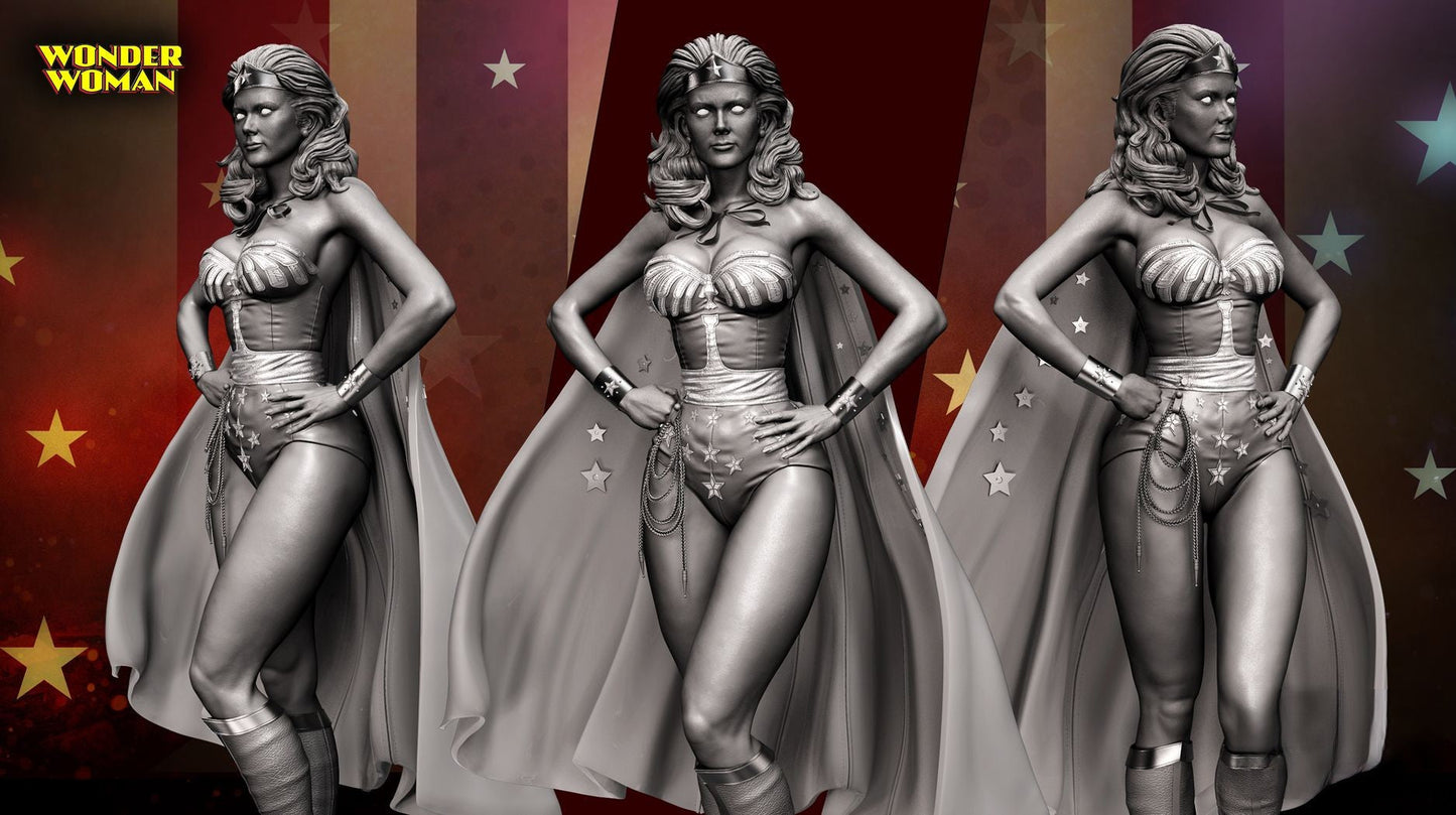 Wonder Woman - Lynda Carter - STL 3D Print Files