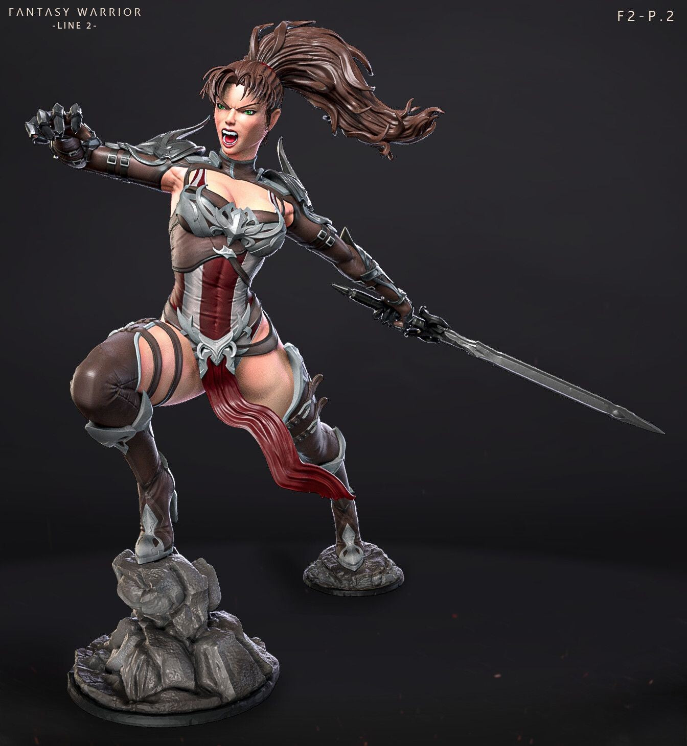 Fantasy Warrior - Astrith  - STL 3D Print Files