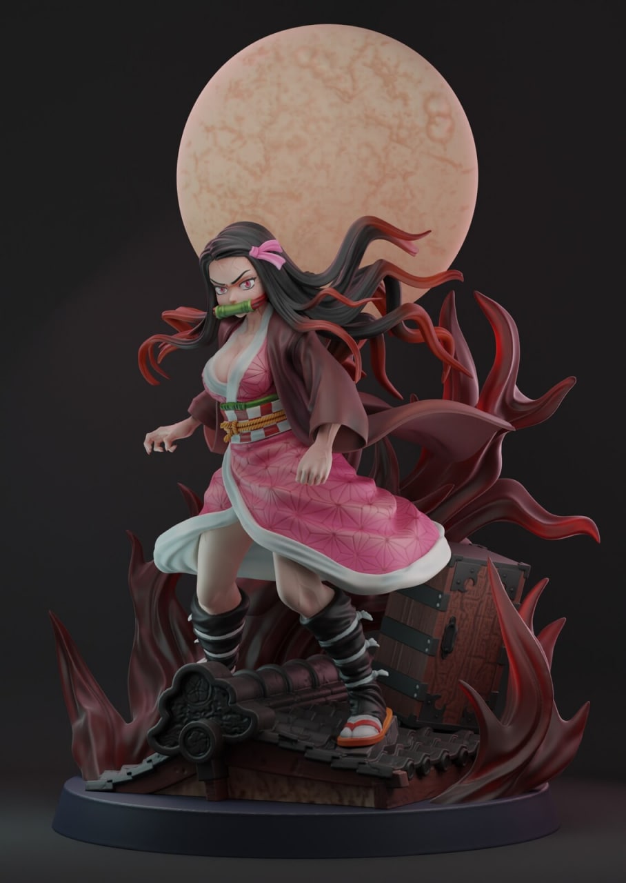 1281 Nezuko Kamado - Kimetsu no Yaiba - STL 3D Print Files