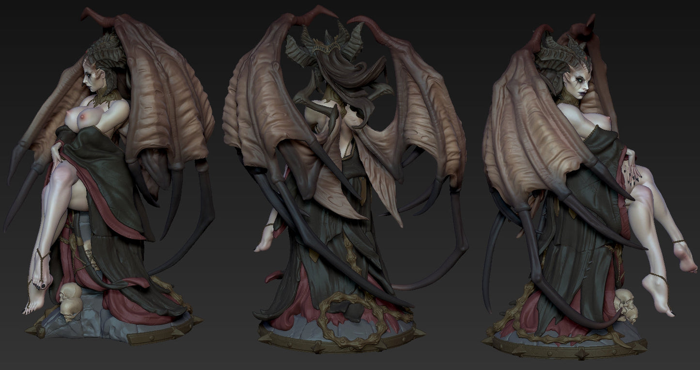 Lilith NSFW - Diablo  - STL 3D Print Files