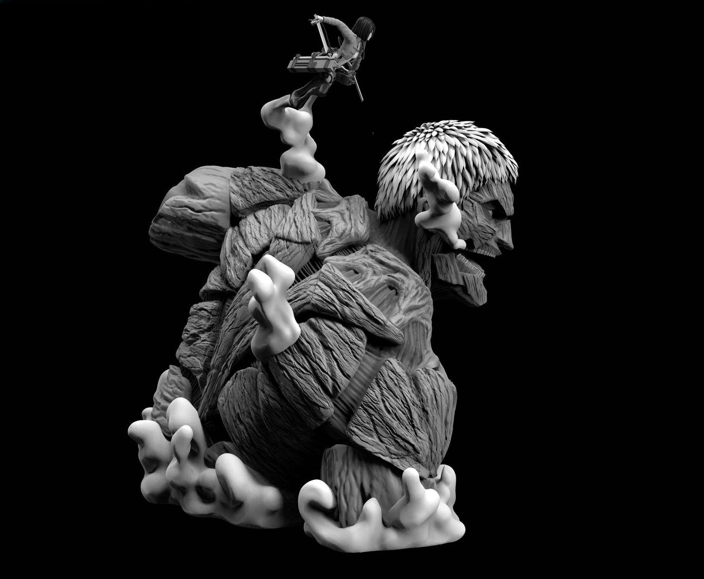 Armored Titan And Mikasa Ackerman - Attack on Titan - STL 3D Print Files