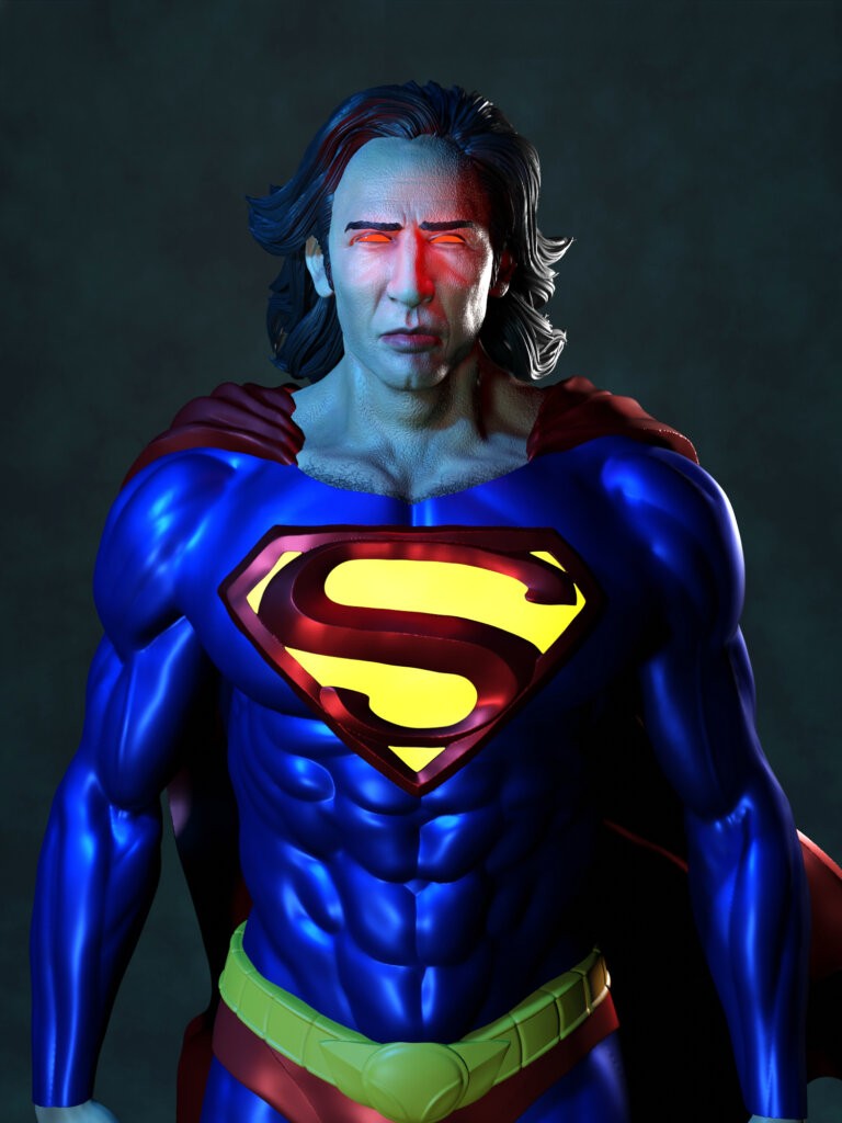 Superman Nicolas Cage - The Flash - STL 3D Print Files