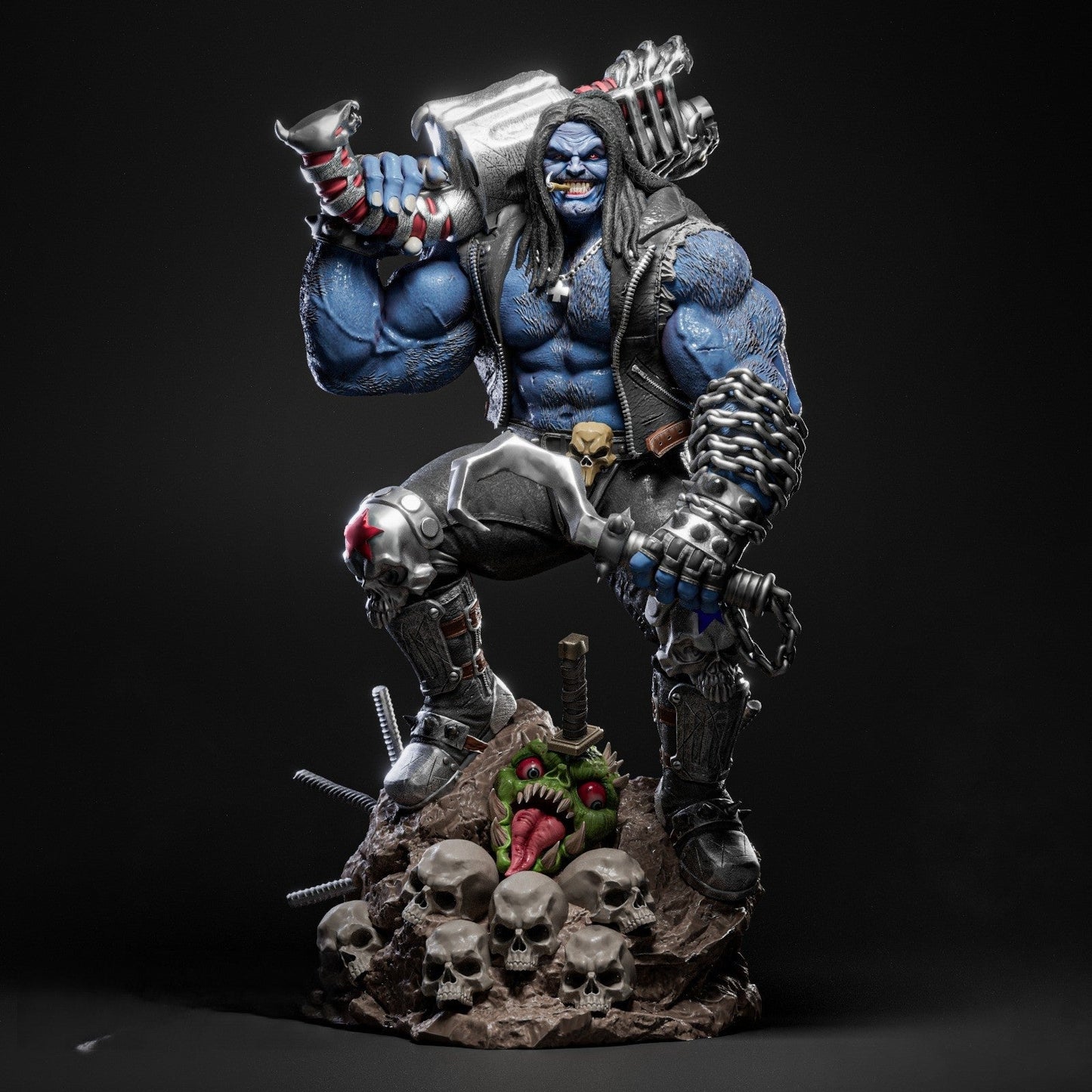 1528 Lobo - DC Comics - STL 3D Print Files