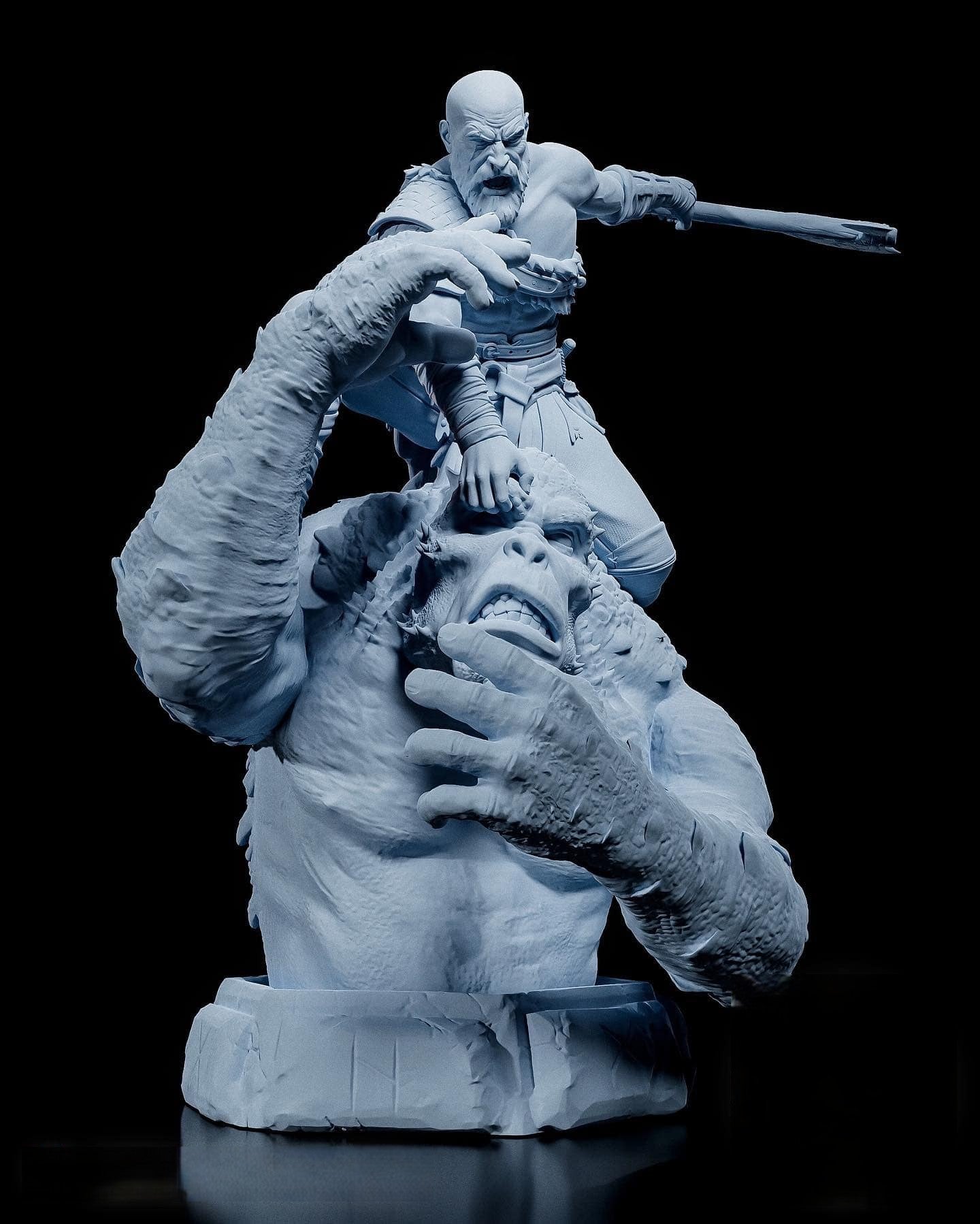 Kratos Vs Olge - God Of War - STL 3D Print Files