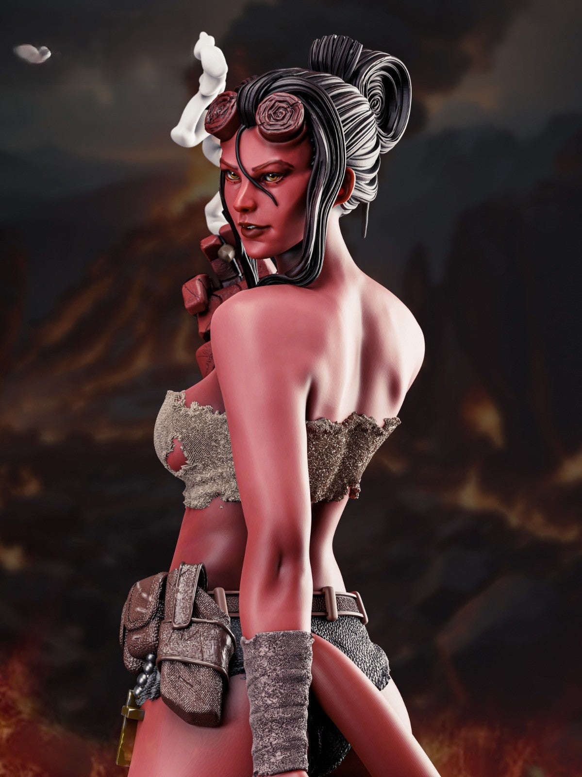 1458 Hellgirl - STL 3D Print Files