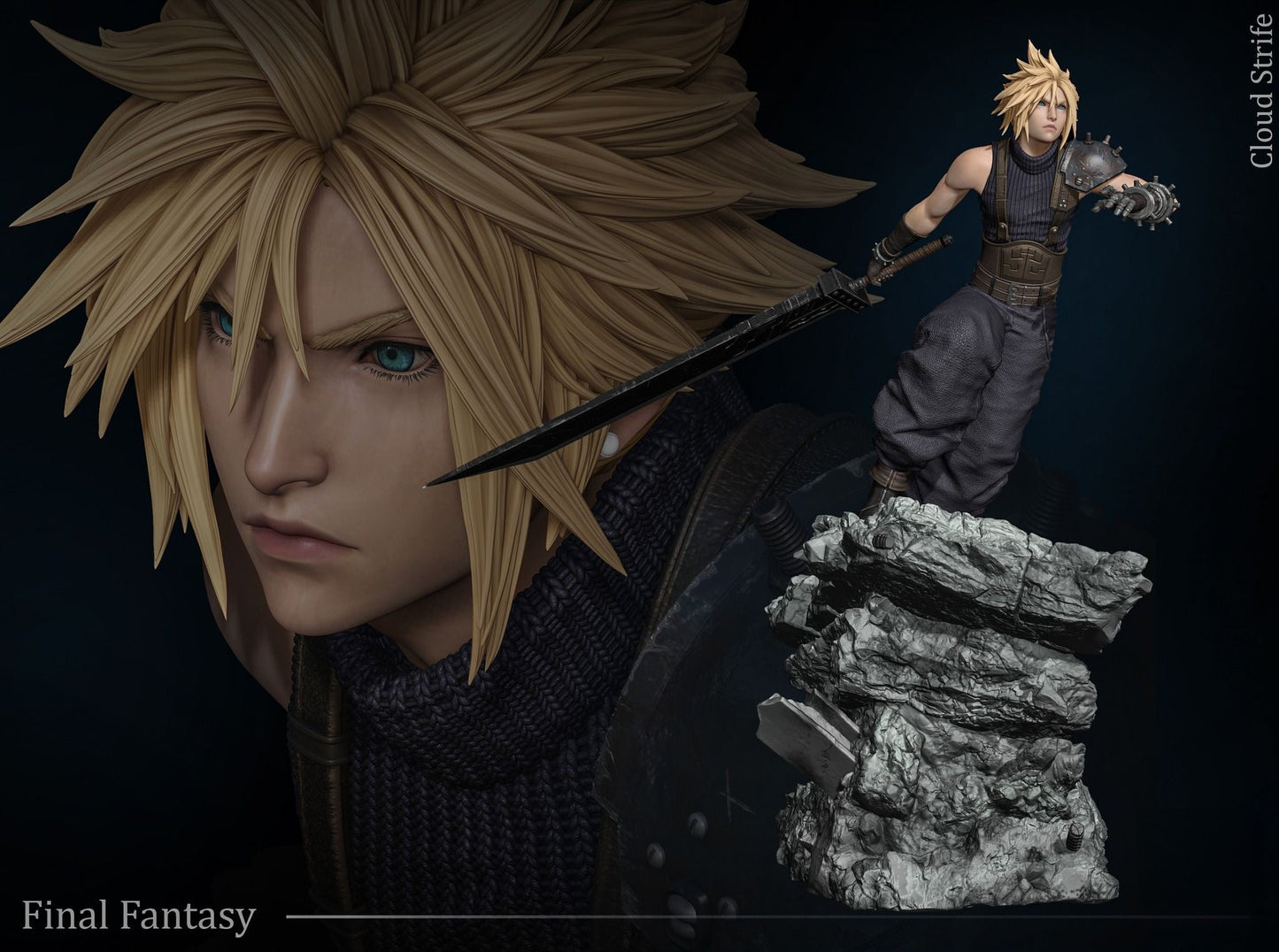 1230 Cloud - Final Fantasy - STL 3D Print Files