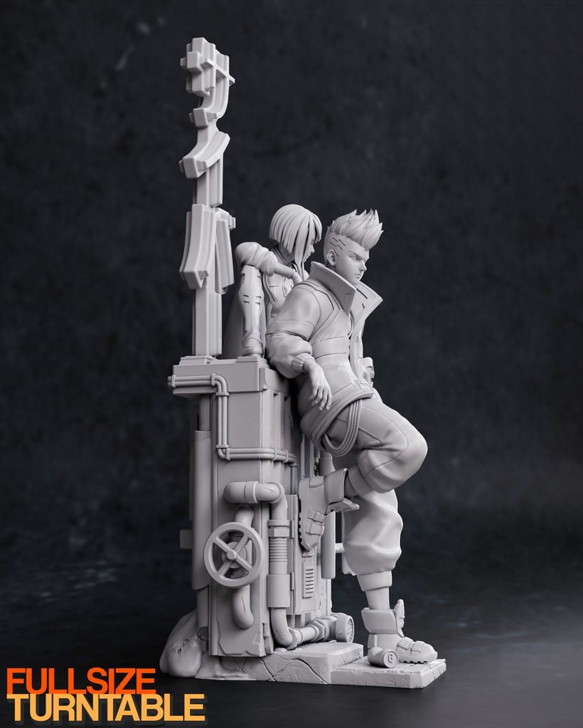 1242 Lucy AND David - Cyberpunk - STL 3D Print Files