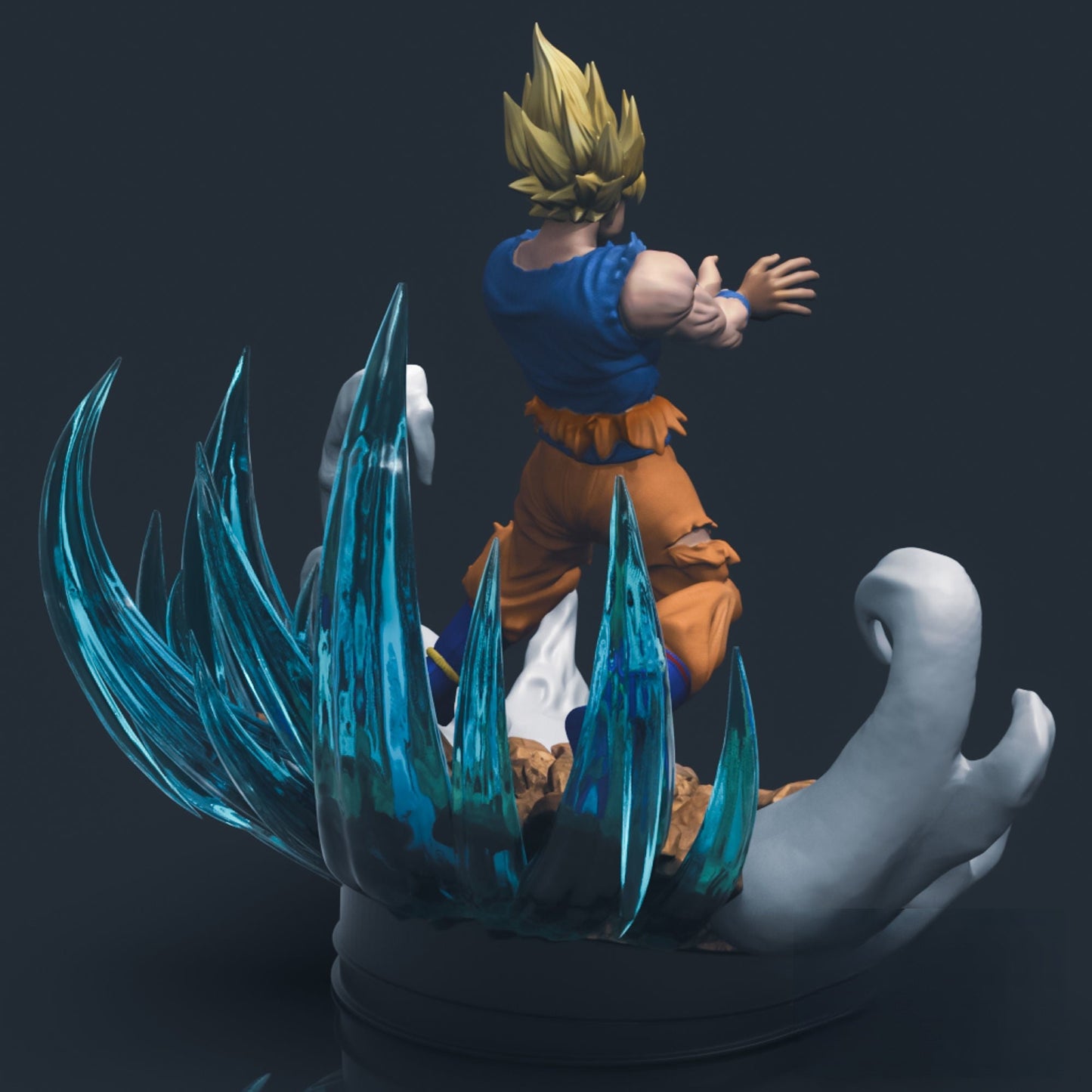 1338 Son Goku Super Saiyan - Dragon Ball - STL 3D Print Files