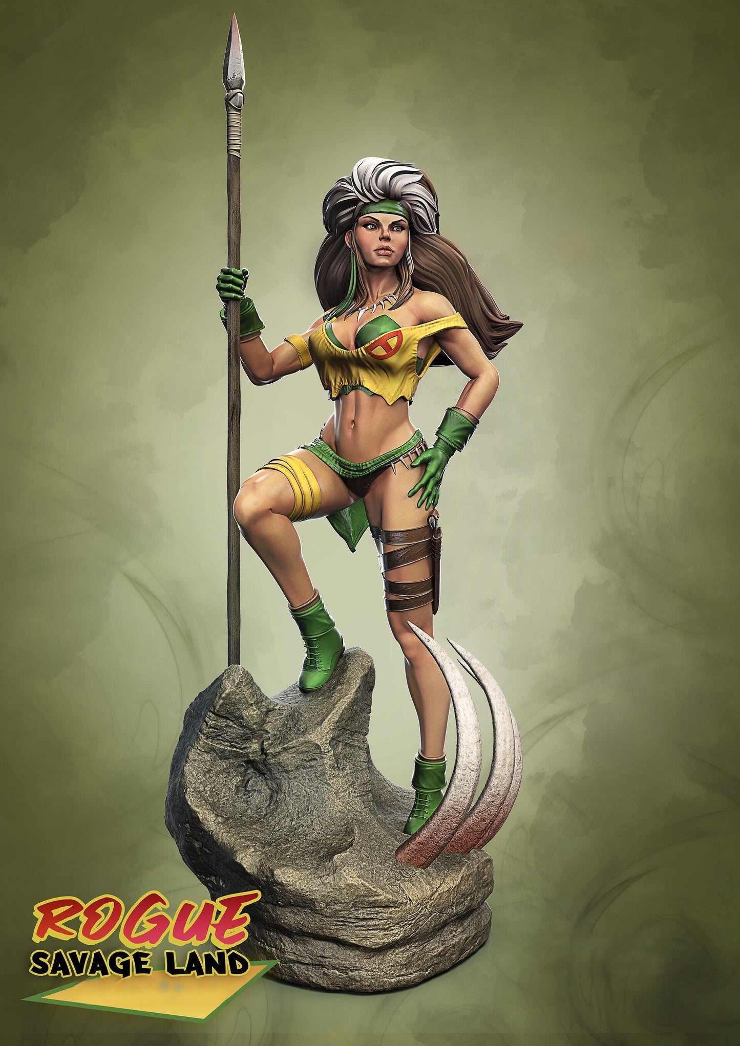 1381 Rogue - Savage Lands - X-men - STL 3D Print Files