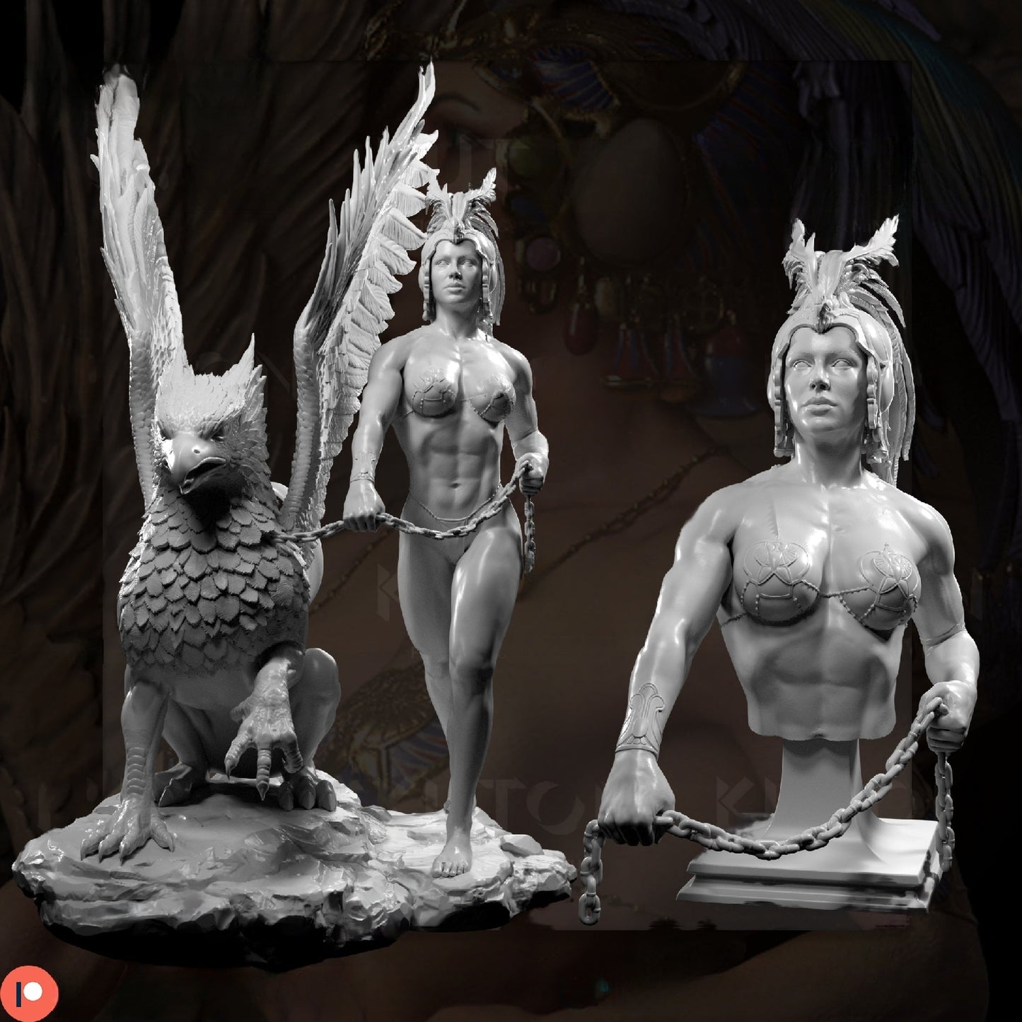 Gryphon Keeper - STL 3D Print Files