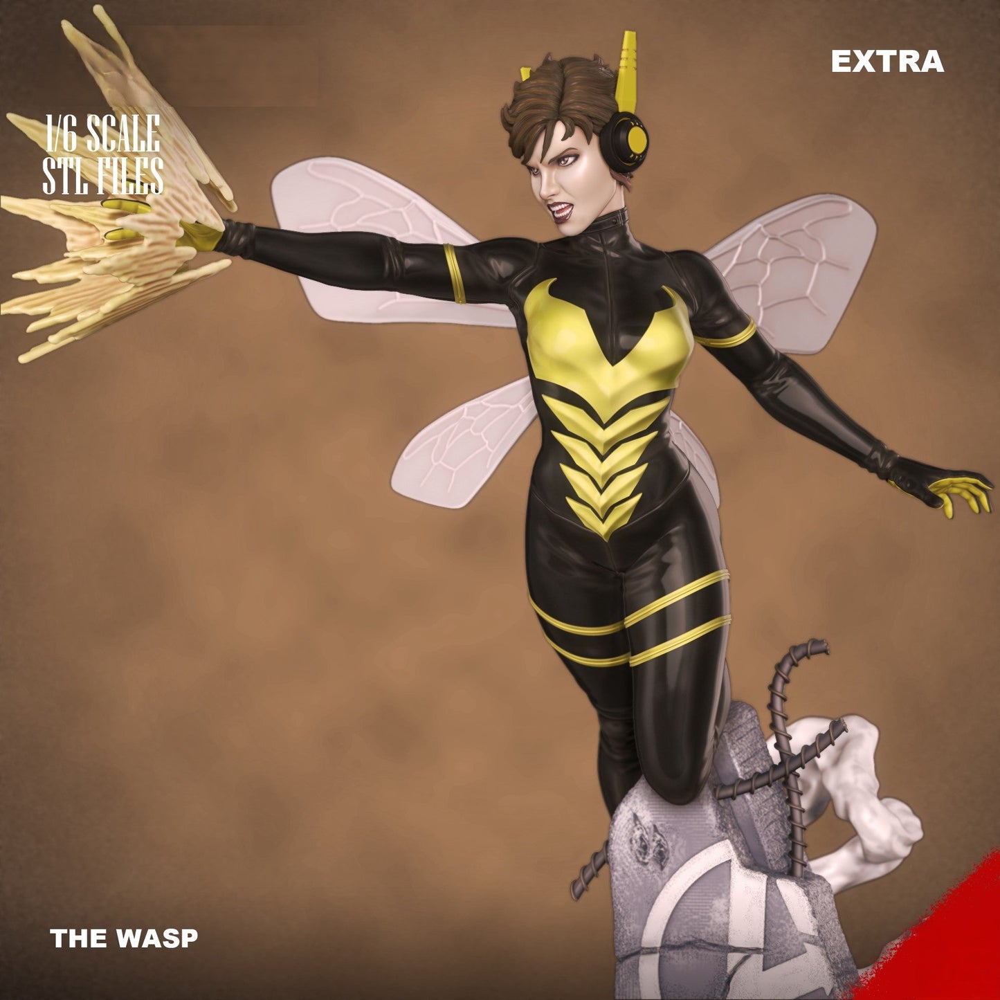 The Wasp - Marvel Comics - STL 3D Print Files