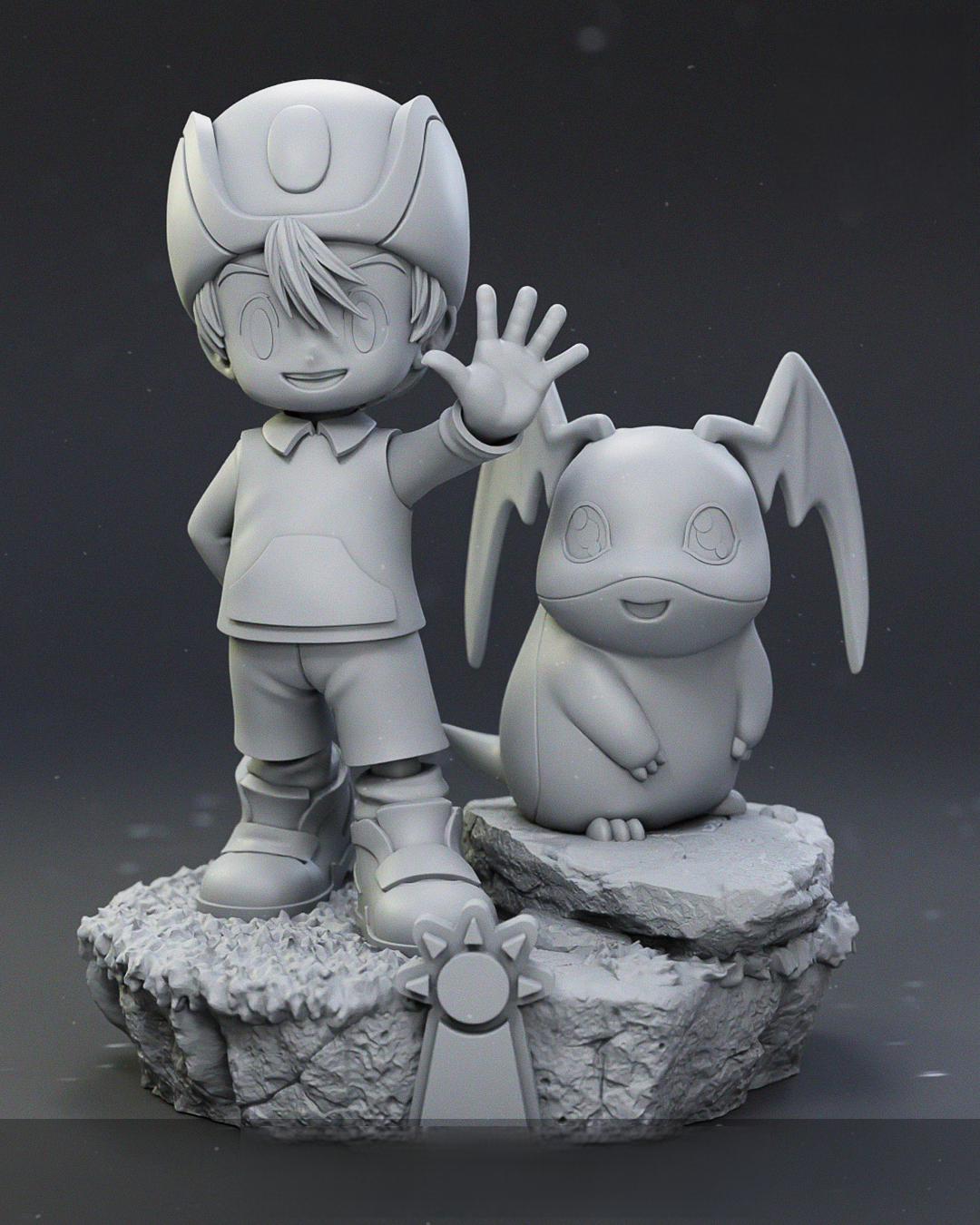 TK & Patamon - Digimon - STL 3D Print Files